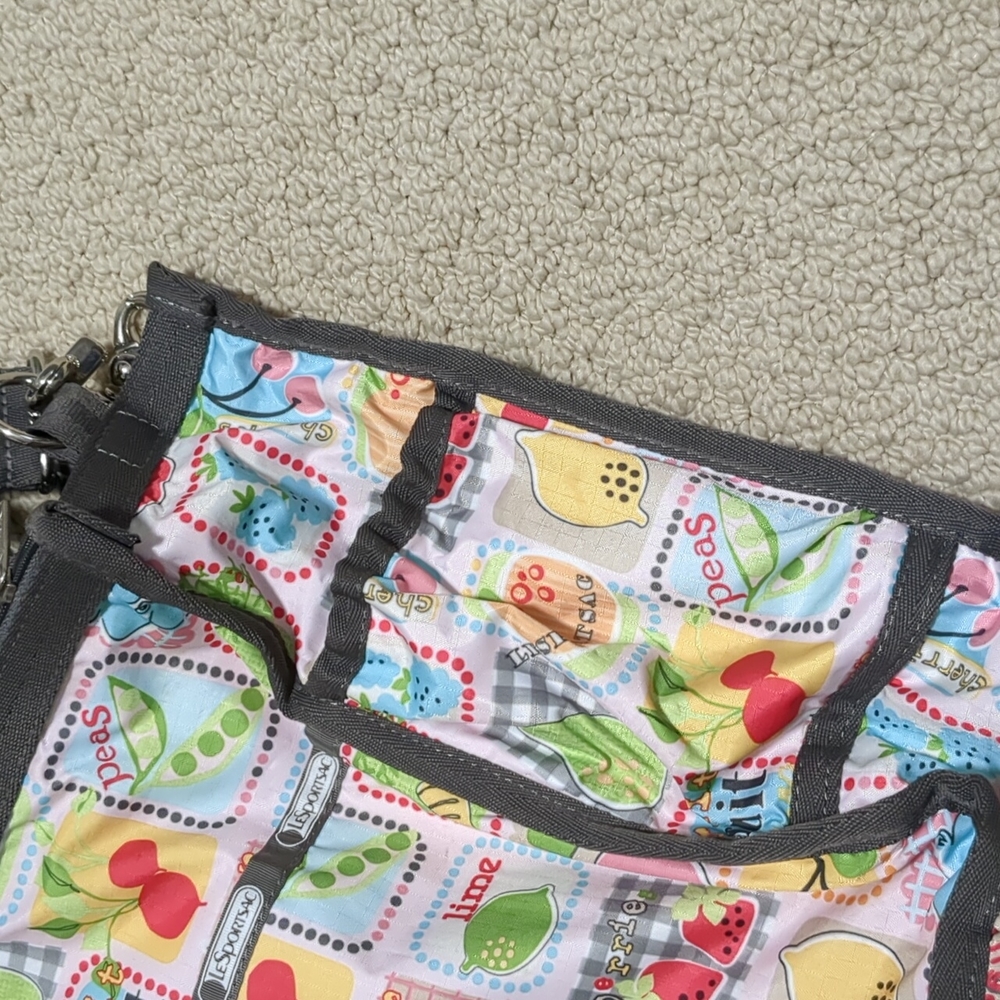 Worn Lesportsac diaper bag - Picture 11 of 12